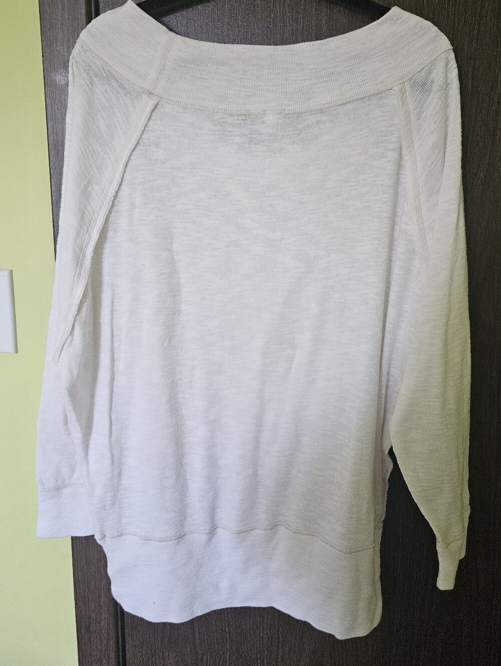We The Free by Free People Palisades Thermal Off-the-Shoulder Pullover Size L - Picture 7 of 7